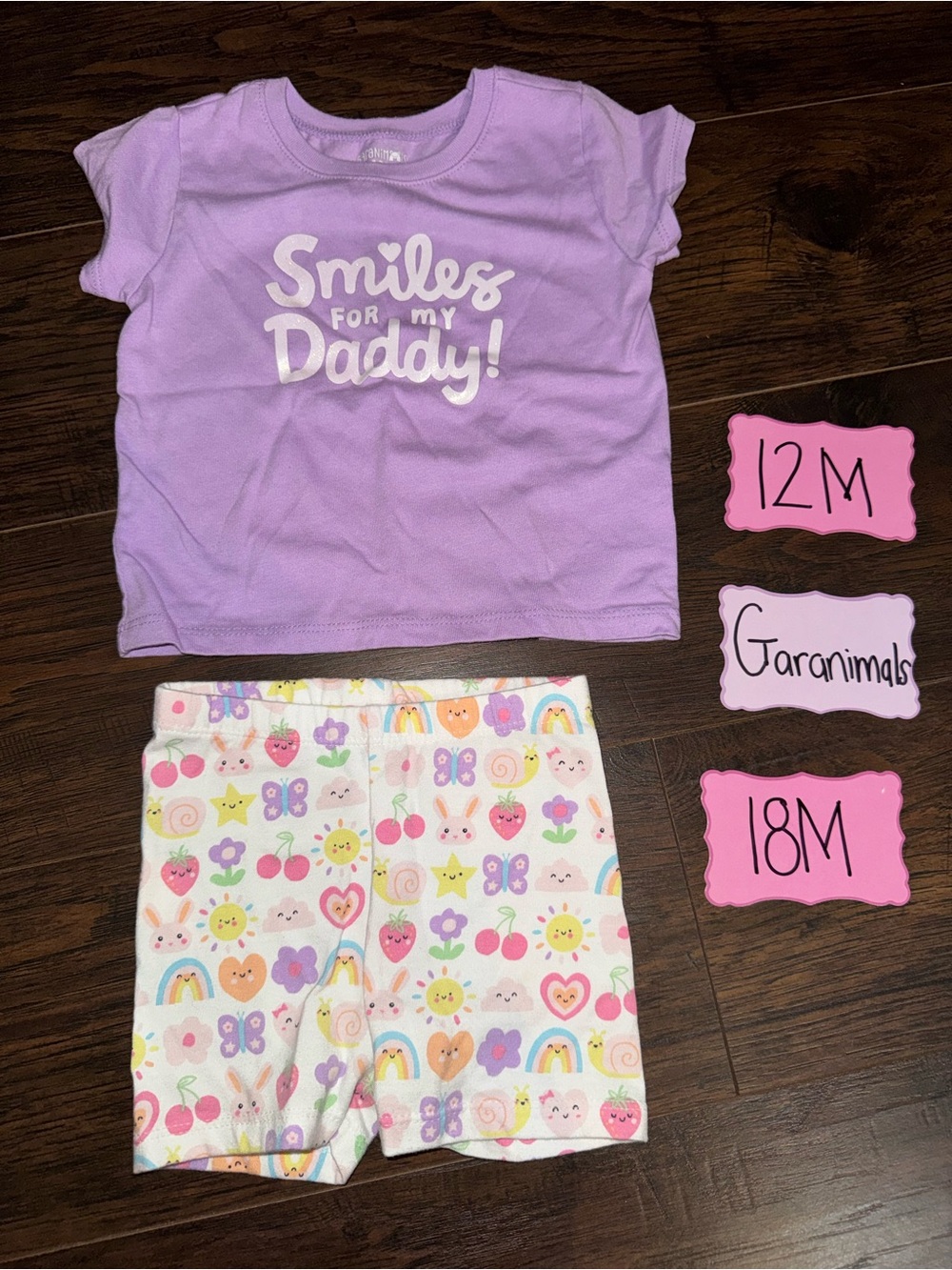 Garanimals Purple "Smiles for my Daddy" Pajama Set